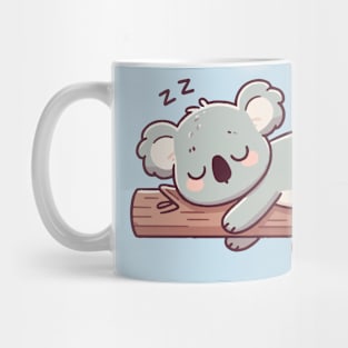 cute koala sleeping fast Mug